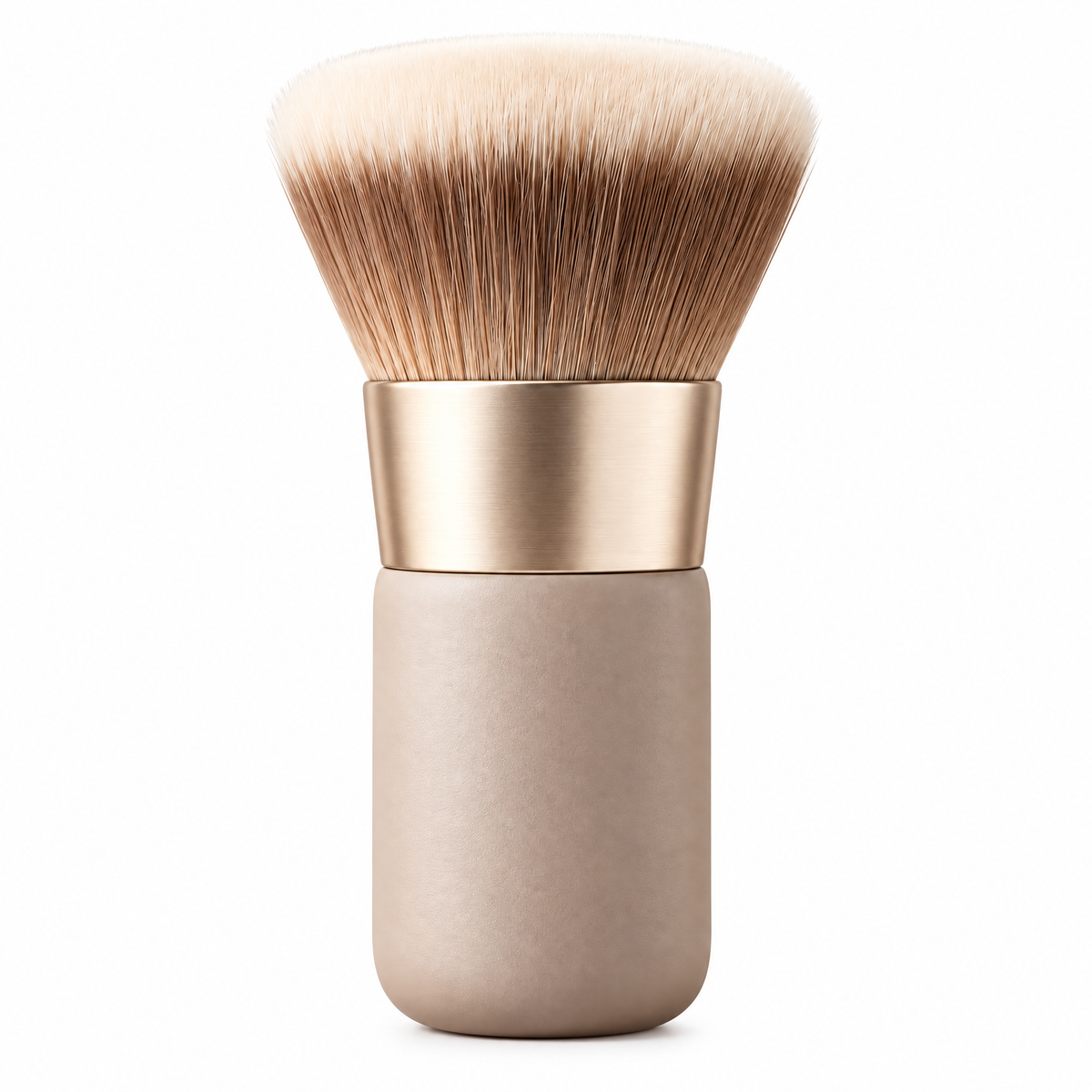 Taupe Flat-Top Foundation Brush — silhouette