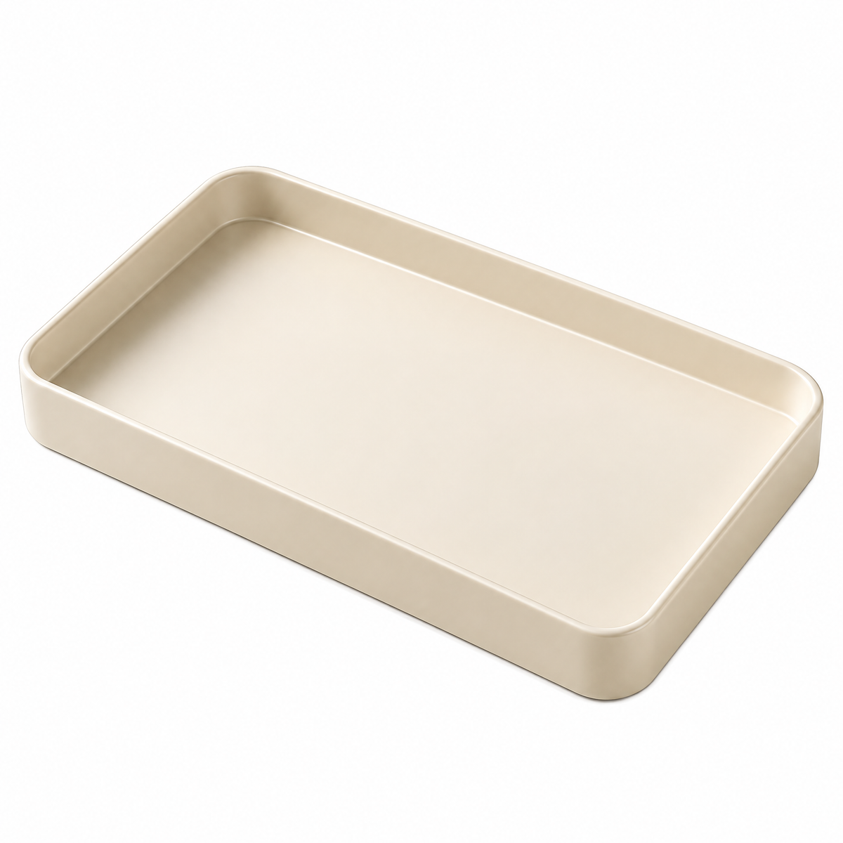 Ivory Vanity Tray — silhouette
