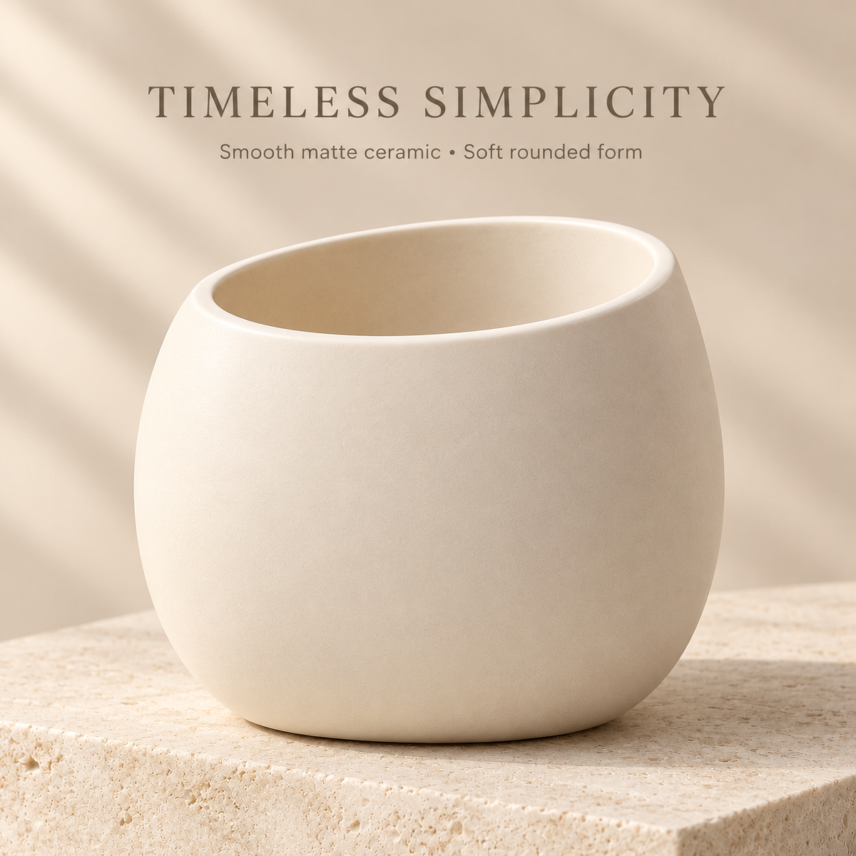 Ivory Sculpted Brush Holder — design details
