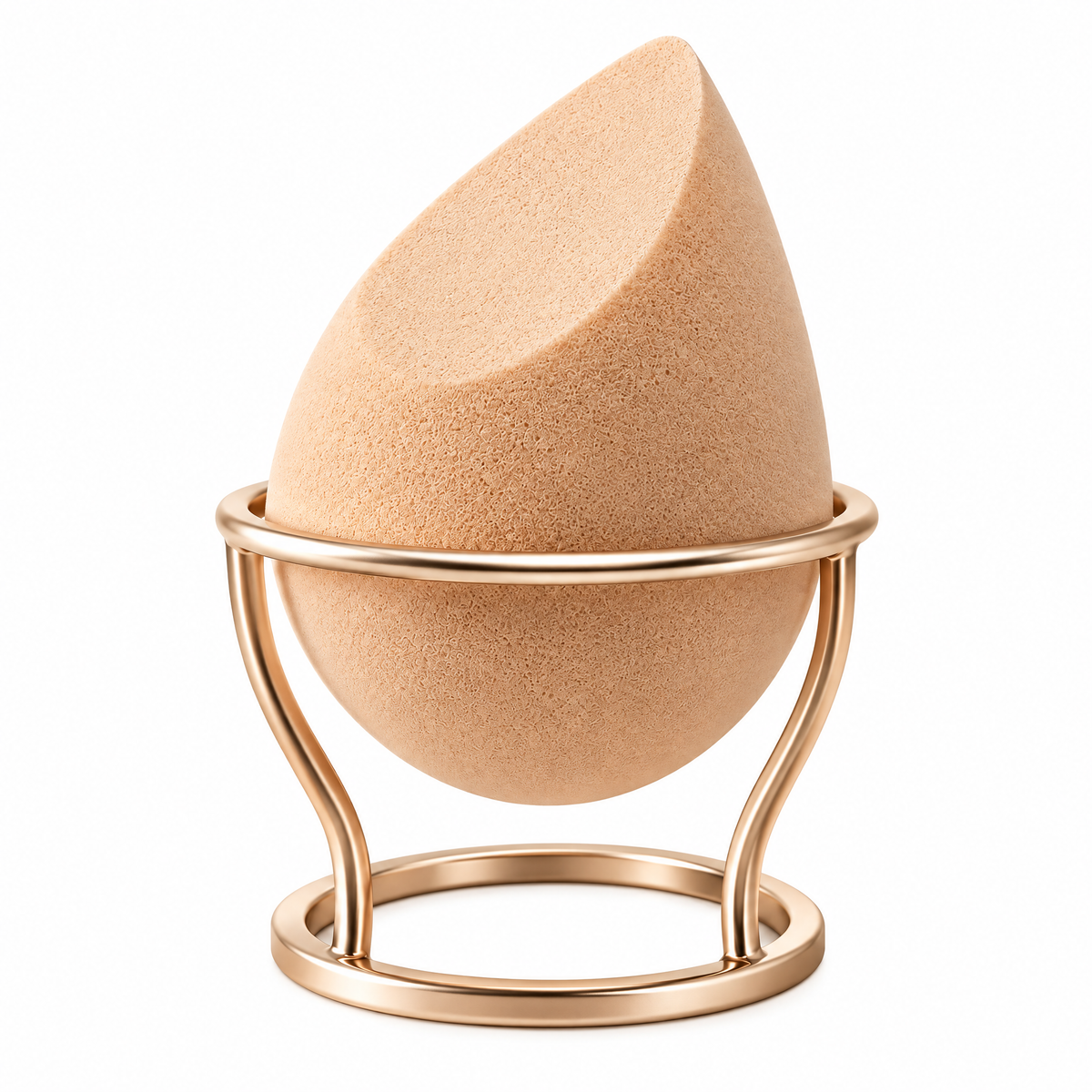 Beveled Makeup Sponge & Stand — silhouette