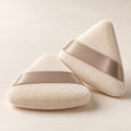 Ivory Triangle Powder Puff Duo — product view